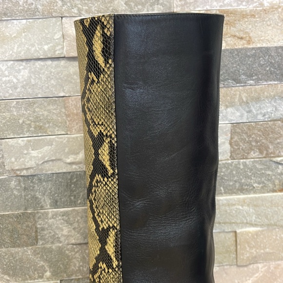 Jimmy Choo Mabyn 85 Leather Heeled Knee-High Boots - Picture 8 of 17